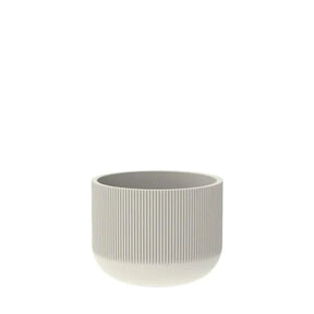 Vaso Fringe Cilíndrico 36 Off-White Japi Elegante Polietileno