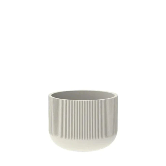 Vaso Fringe Cilíndrico 36 Off-White Japi Elegante Polietileno