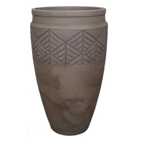 Vaso Tribo 44 Japi Cimento Queimado para Plantas Grandes (74cm)