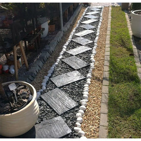 Dormente de Concreto Marrom Imitação Madeira Rústica 30x50x5 cm Jardim