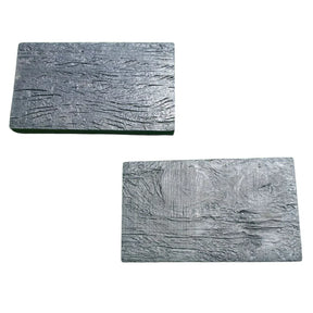 Dormente de Concreto Preto Imitação Madeira Rústica 30x50x5 cm