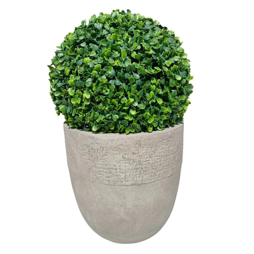 Buxinho Artificial Redondo Verde 28cm com Proteção UV