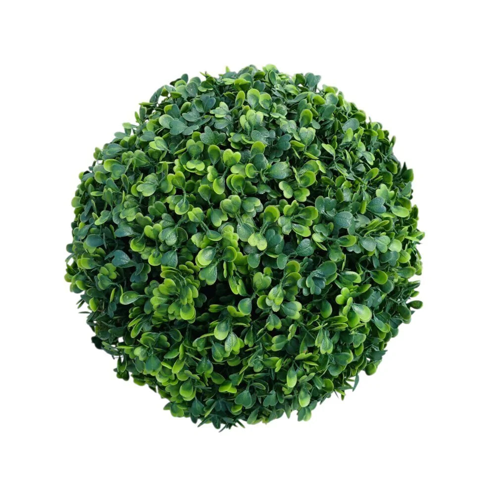 Buxinho Artificial Redondo Verde 28cm com Proteção UV