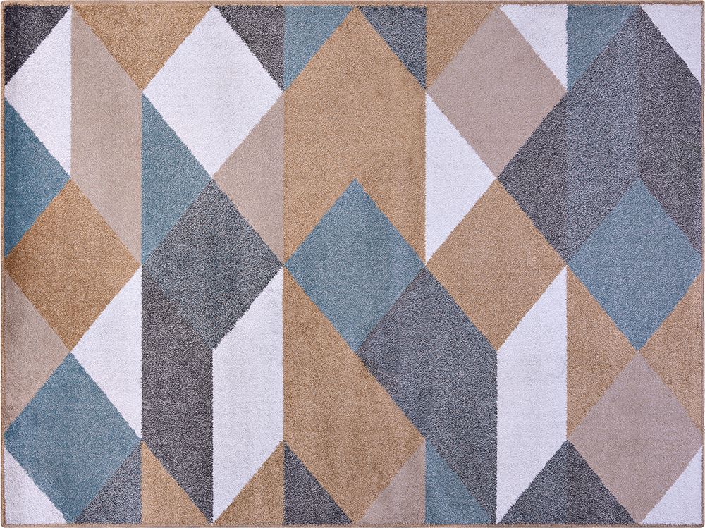 Tapete Classic Maiorca Caramelo e Azul J. Serrano Macio