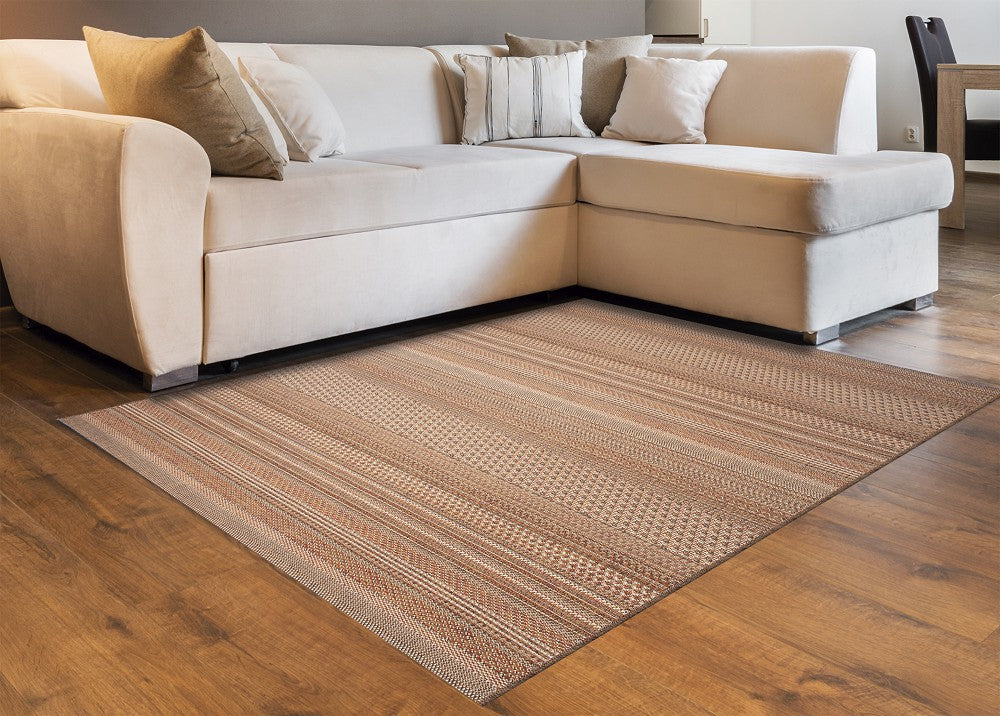 Tapete Sisal Sintético Búzios Arraial Marrom Terracota J. Serrano