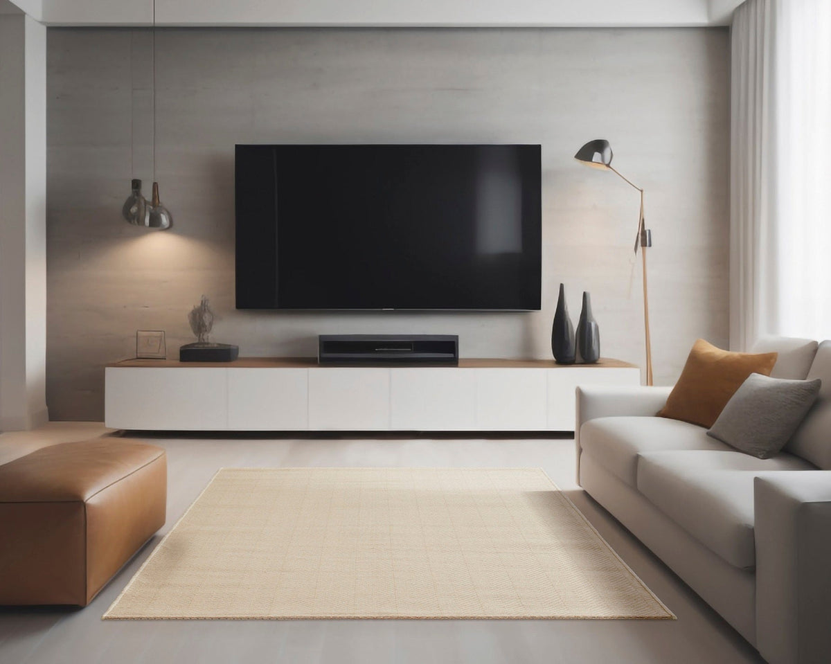 Tapete de Sisal Sintético Buzios Camburí Bege Areia J. Serrano