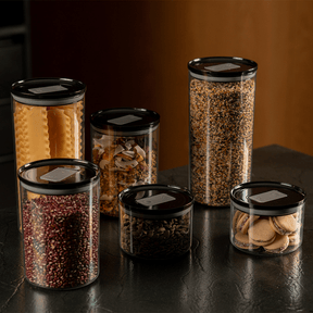 Kit 3 Potes Herméticos Redondos Duo Lock Ou Organizador Cozinha