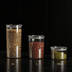 Kit 3 Potes Herméticos Redondos Duo Lock Ou Organizador Cozinha
