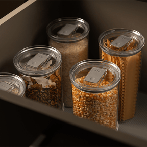 Kit 3 Potes Herméticos Redondos Duo Lock Ou Organizador Cozinha