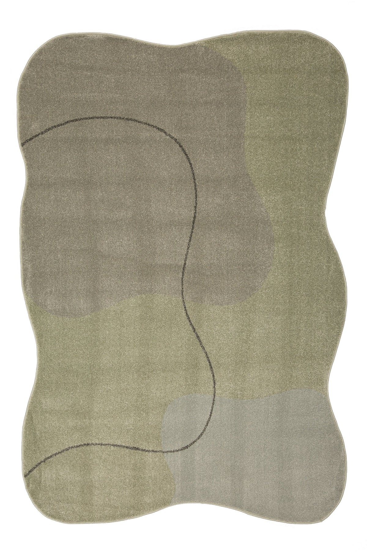 Tapete Orgânico Ladoga 5 Tellaio Cinza Moderno para Sala