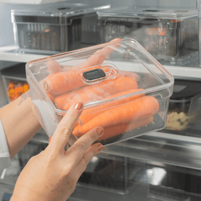 Organizador de Geladeira Clear Fresh OU com Tampa 2,2L Natural