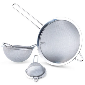 Kit 3 Peneiras Profissionais em Aço Inox Utifácil para Cozinha