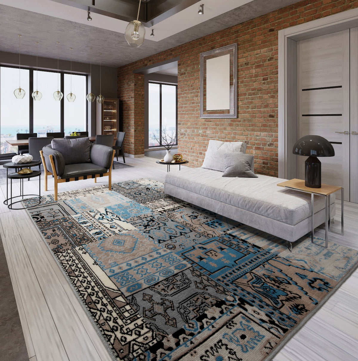 Tapete Renaissance Aveiro Grafite J. Serrano Moderno e Antialérgico